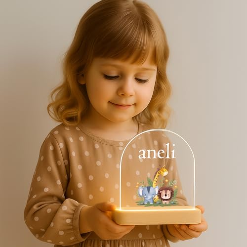 Image of Acrylic Customized Name LED Lamp Personalized Night Light with Name Custom Gift for Anniversary Home Decor for Men Birthday Gift Kids Friend Return Gift Kids Birthday (Design 3)