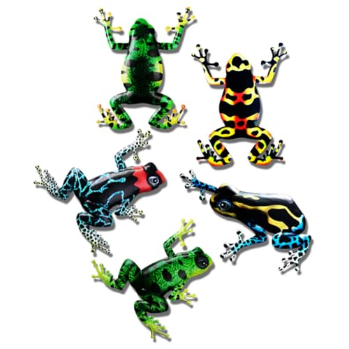 Ranas de hierro decoradas a color para dar vida al porche y el jardín