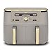 Ninja MAX Dual Zone Digital Air Fryer, 2 Drawers, 9.5L, 6-in-1, Uses No Oil, Air Fry, Max Crisp, Roast, Bake, Reheat, Dehydrate, Non-Stick, Dishwasher Safe Baskets, Stone Gold DZ400UKSTGD