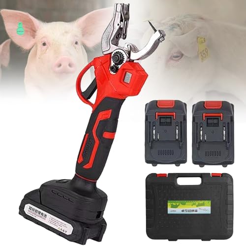 Strumento elettrico per etichettatura dell'orecchio per bestiame, marcatore automatico ricaricabile con contatore digitale per suini, bovini e pecore