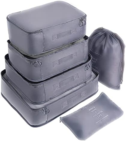 Adwaita 6 Set Packing Cubes, Travel 