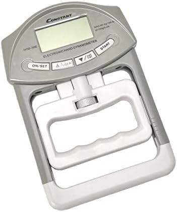 Constant 200 Lbs 90 Kgs Digital Hand Dynamometer Grip Strength Measurement Meter Auto Capturing Hand Grip Power (Grey)