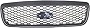 Evan-Fischer Grille Assembly Compatible with 2001-2011 Ford Crown Victoria Plastic Textured Dark Gray Shell and Insert Base/LX/Police Models - CAPA