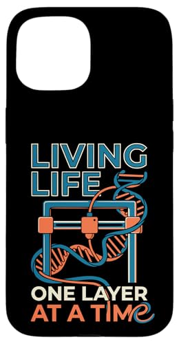 Living Life One Layer At A Time Funny 3D�v�����g�f�U�C�� �X�}�z�P�[�X iPhone 15 �p