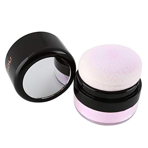 CCbeauty Loose Powder Oil-control Makeup Setting Powder Professional Brightening and Smooth Skin Highlighting Face Loose Finishing Powder Translucent,05# Purple