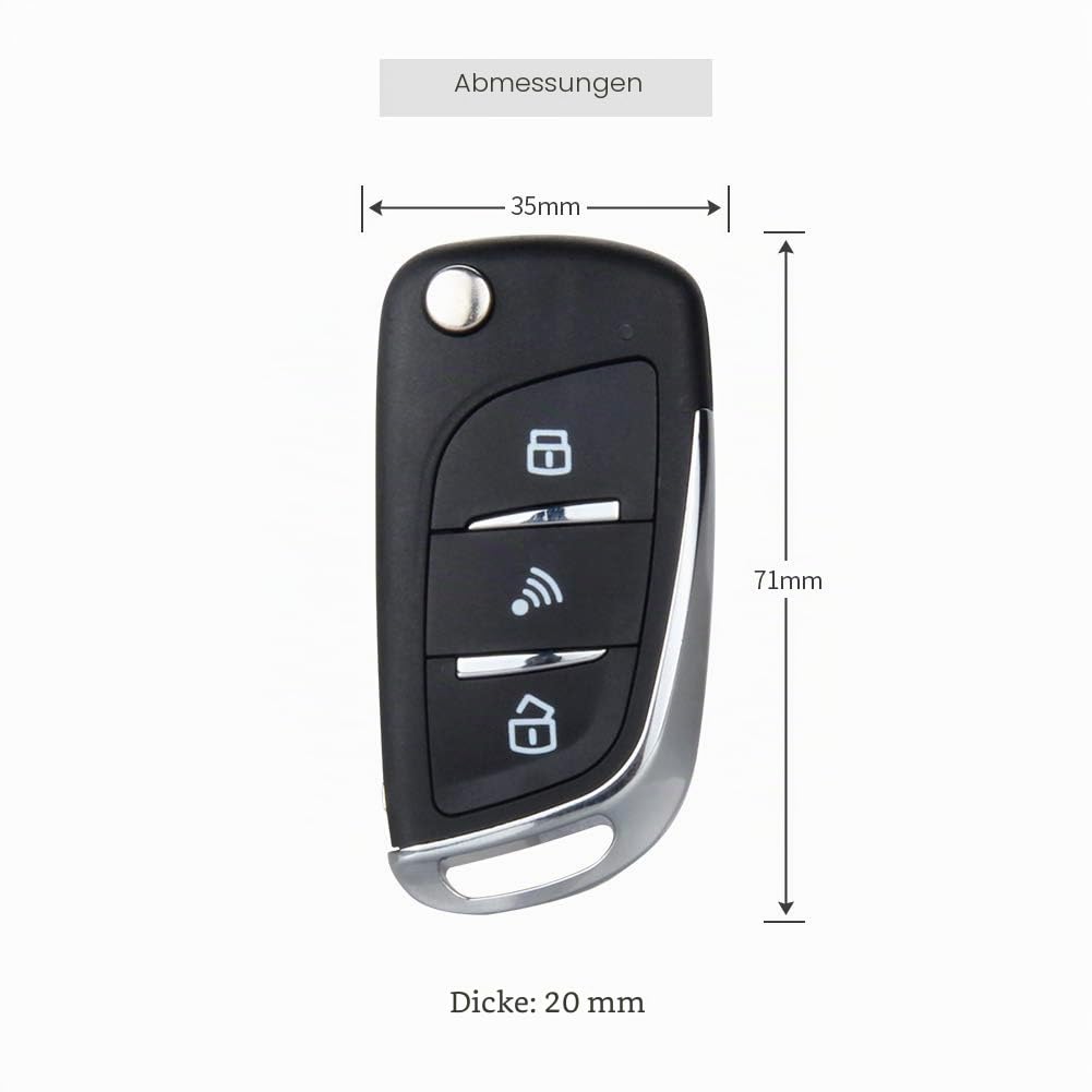 EASYGUARD EC003N-V Auto-Sicherheitsalarmsystem mit PKE passiver schlüsselloser Entriegelung Fernbedienung Motorstart Stop Keyless Go System Universalversion DC12V