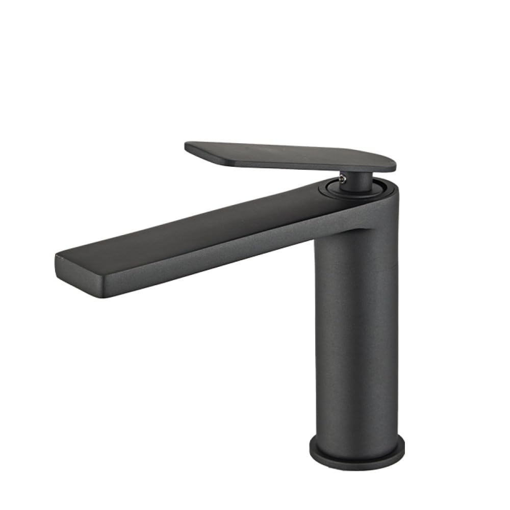 Robinet en laiton haut de gamme pour lavabo de salle de bain blanc et noir moderne