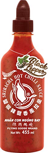 Sriracha Hot Chilli Sauce with Black Pepper 455ml by Flying Goose