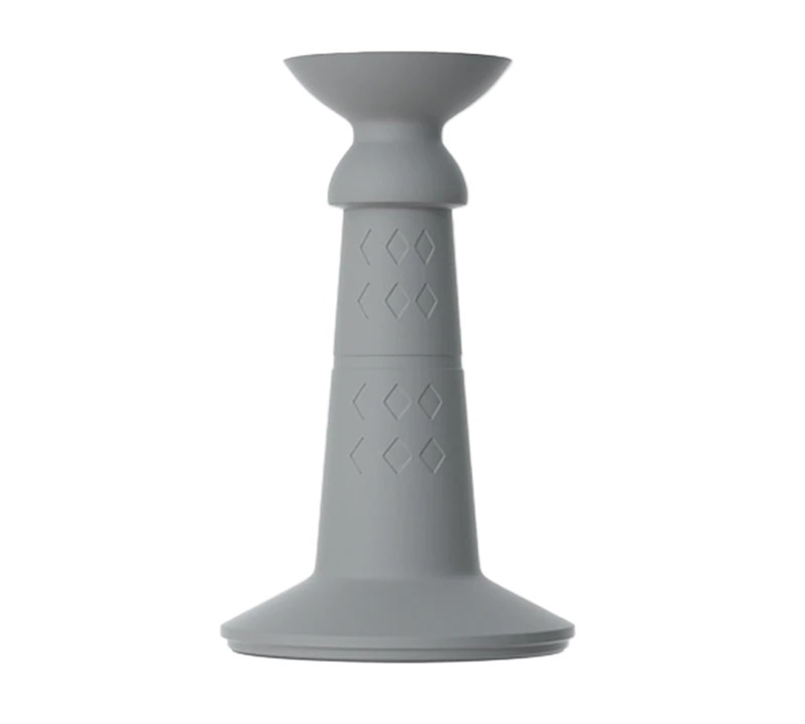 Butée de porte anti-collision ventouse en silicone gris protection murale