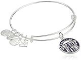 Alex and Ani Womens One Step EWB Bracelet, Shiny Silver, Expandable