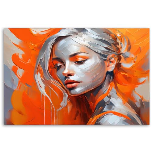 Pintura al óleo abstracta de mujer para dar vida y color a paredes vacías