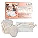 Glart 44AP Kosmetik-Pads zu Make-up-Entfernung, waschbar, mit Waschbeutel, beige und weiß, 7 Stück