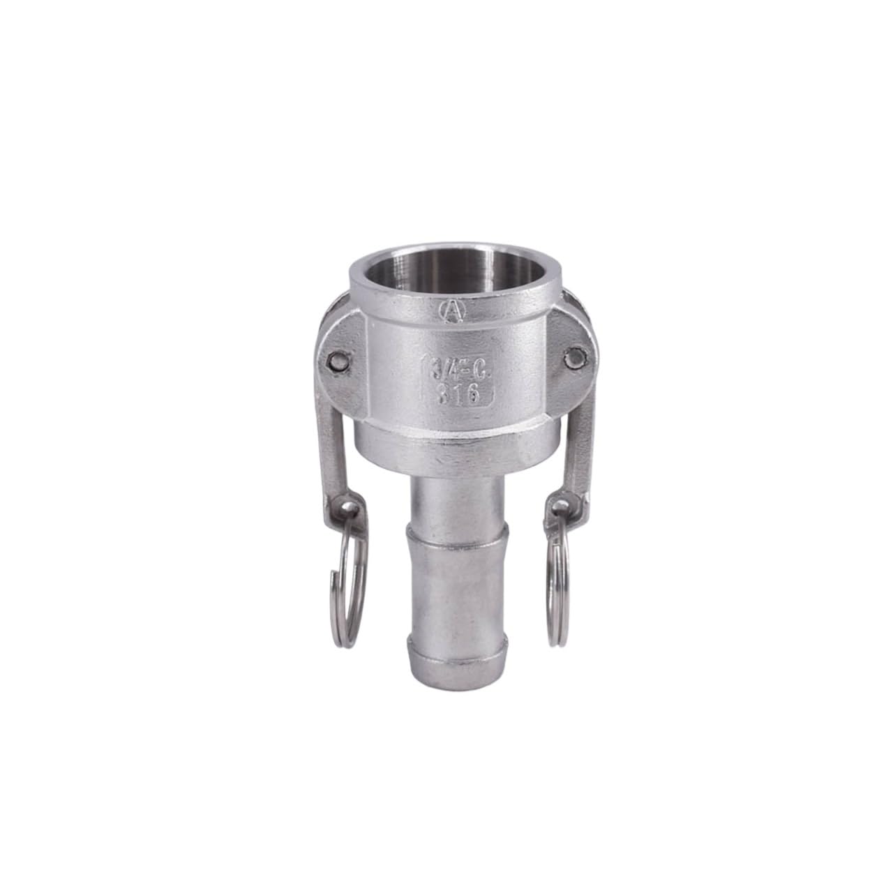 1/2 "Hoosetail Barb X Socket tipo C Camlock Acoplamiento de desconexión rápida 304/316 Stianless Cam Groove(304,C_2-1/2")