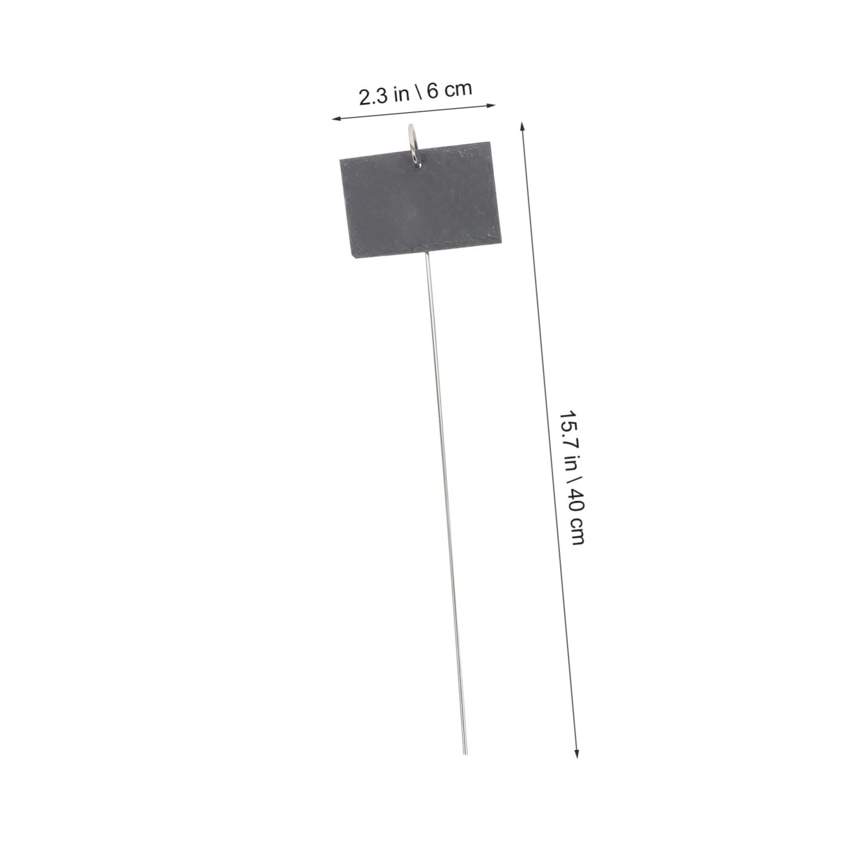HANABASS 1Set Plant Labels Durable Stone Tags with Rods for Garden Marking for Flower Beds and Planters Weatherproof and Reusable for Plant