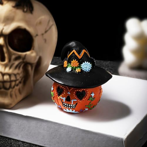 Décoration de table de ferme Halloween : statue magnétique empilable pour maison - 7