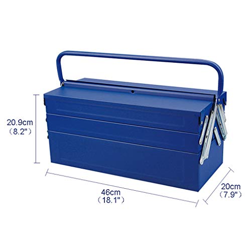 Boîte à outils en fer de qualité industrielle avec serrure