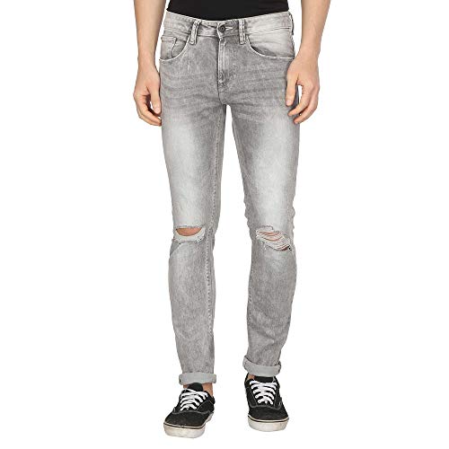 Image of Celio Mens 5 Pocket Distressed Jeans
