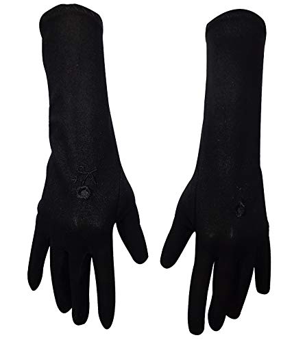 Stretch Gloves Sleeves Arm Arms Cover Covers Veil Hijab Hejab Islamic Islam Abaya Muslim Hijab Extensions Modest Glove Sleeve Women Winter Warm Warmer Outdoor Sun Block Ladies (Blacks)