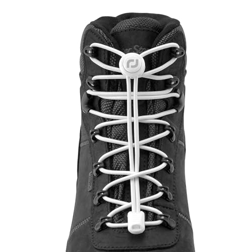 Image of RJ-Sport 72 Inches No Tie Shoe Laces - Extra Long Elastic Tieless Shoelaces for Boots, Plus-size Sneakers Roller Skates Shoes