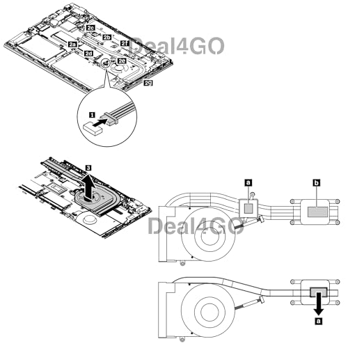 Surchauffe ThinkPad P52s résolue avec le ventilateur CPU dGPU 01ER495 - 3