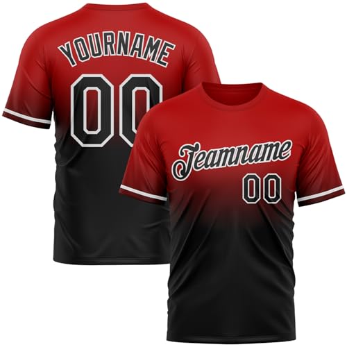 Remera personalizada de béisbol y sóftbol para equipo, camiseta deportiva con nombre y número para hombres y mujeres miniatura 1