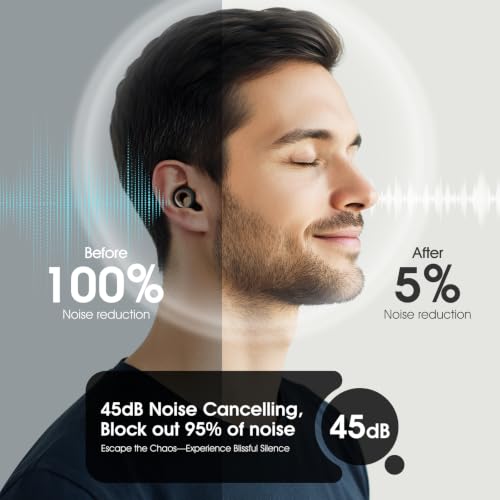 Image of Ear Plugs for Sleeping Noise Cancelling, Reusable Silicone Ear Plugs for Noise Reduction, Soft Hearing Protection with 8 Ear Tips for Concerts, Work, Swimming, and Travel(Dark Gray)