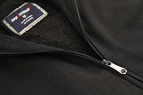 Image of Gary Com Heavyweight Sherpa Hoodies for Men, Thick Fleece Lined Full Zip Up Winter Warm Sweatshirts Work Jackets