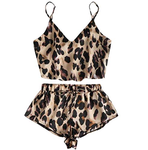 Ensembles de pyjama femme sexy en satin avec short en dentelle fluide