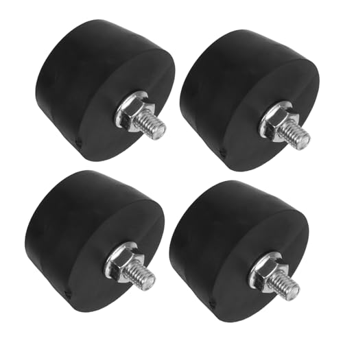 Angoily 4pcs Non-slip Rubber Feet for Generators Air Compressor Vibration Feet Shock Absorbing Rubber Pad to Reduce Noise Vibration Mount for Machinery Furniture Thread