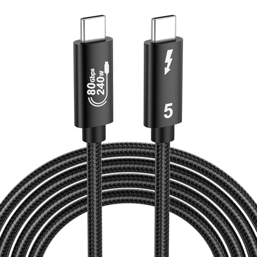 Câble Thunderbolt 5 pour un affichage écran 16K exceptionnel et bande passante de 120 Gbit/s