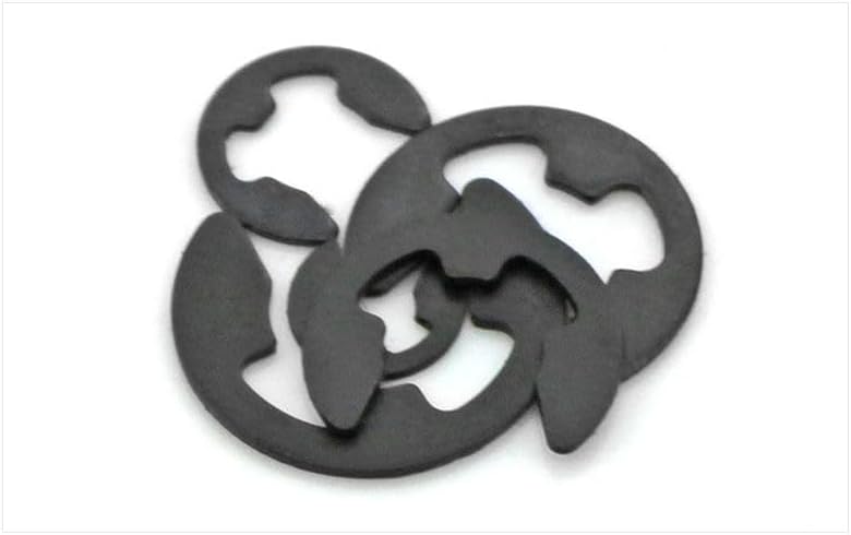 Generic 300pcs E-Clip 1.5/2/3/4/ 5/6/ 8/9/10mm Retaining Ring Assortment Kit black