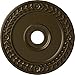 Ekena Millwork CM21WRBRS Wreath Ceiling Medallion (Fits Canopies up to 6"), Hand-Painted Brass