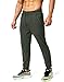G Gradual Men's Sweatpants with Zipper Pockets Athletic Pants Traning Track Pants Joggers for Men Soccer, Running, Workout(Olive Green,XXL)