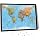 Large Framed Push Pin World Travel Map | Canvas