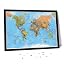 Framed Push Pin World Travel Map 23.3 x 33.4 in