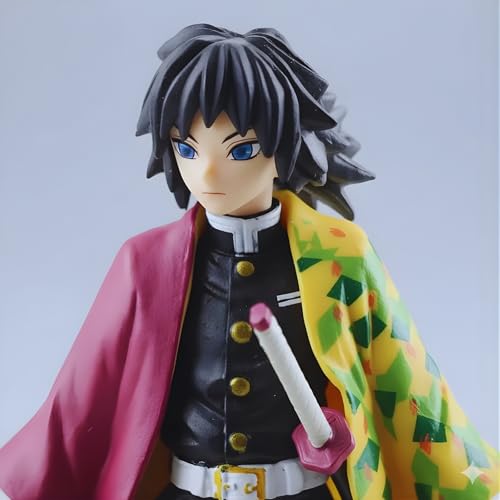 Image of Anime Cartoon Character Action Figure | Limited Edition | Attractive Lightweight Durable Toy Figures for Home Decors Office Desk and Study Table (Giyuu Standing)