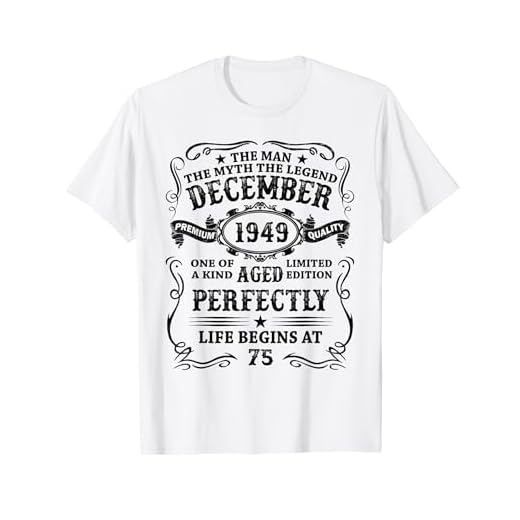 Vintage 1949 75 Años Cumpleaños Hombre Diciembre 1949 Camiseta