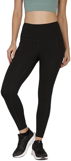 BlissClub Women The Ultimate Leggings | High-Waist | Ankle Length | 4 Pockets | Squat-Proof | Activewear | Regular (for Wo...