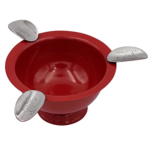 Stinky Cigar Cendrier rond Mini Herf 3 12,7 cm Parfait pour personnel et gonfler avec des amis (rouge)
