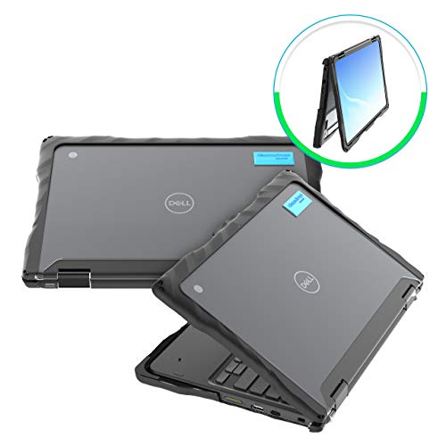 GumDrop Droptech Case Designed for Dell 3100 2-in-1 Chromebook Laptop for K-12 Students