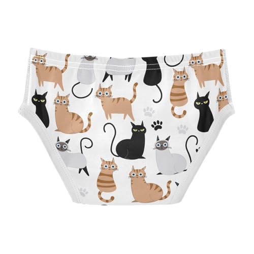 Wusikd Cute Cats Boys' Underwear Cotton Boys Briefs Soft Toddler Underwear 8Y2
