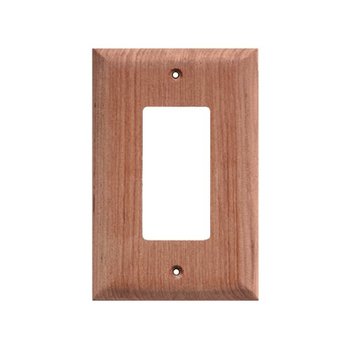 1 - Whitecap Teak Ground Fault Outlet Cover/Receptacle Plate - 2 Pack