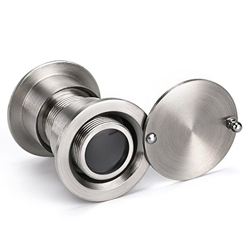 Porte viewer de sécurité grande taille couleur argent pour bureau