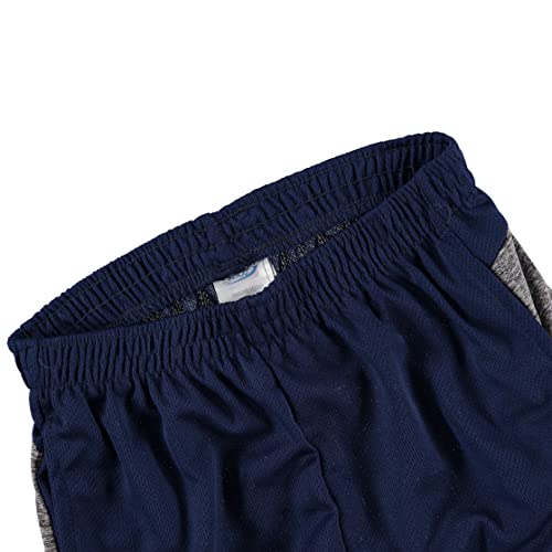 X Game Time - 4 Pack Boy's Active Mesh Shorts Athletic Performance Shorts With Side Panel (Medium, Set B) #TOP6