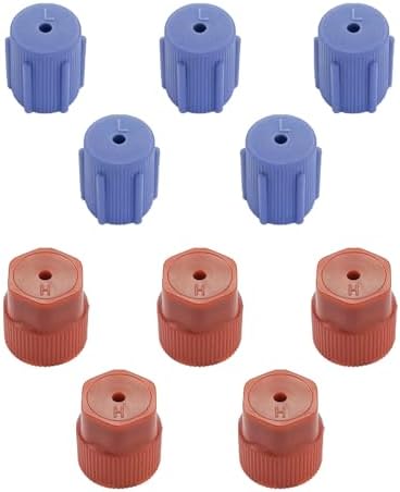 10 PCS Car A/C Valve Core Caps, R134a A/C High & Low Pressure Port - Foto 11