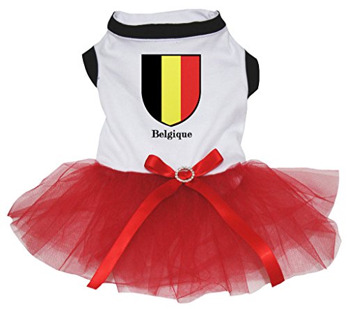 Robe pour chien en coton blanc pour les balades d'été
