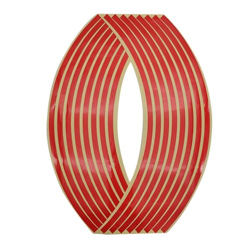 Motorrad-Radaufkleber Radaufkleber Reflektierendes Felgenband Fahrrad Motorrad Aufkleber Für Ducati CB650R 125R CBR900RR CBR600 F2, F3, F4, F4i VFR 1200 (Farbe : F, Größe : 1 UK)