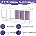 6 Slots Acrylic Booster Pack Dispenser, Card Pack Dispenser with Cover, Stackable TCG Organizer for Trading Card Packs, Booster Packs, Sports Card, Fits Booster Boxes