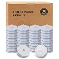 36 Count Toilet Wand Refills Compatible with Clorox Toilet Wand, Disposable Toilet Brush Heads, 5X Cleaning Power, Tear-Resistant, Fresh Scent