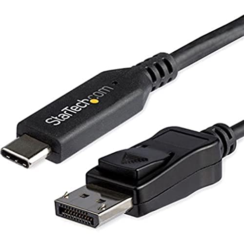StarTech.com Câble adaptateur USB-C vers DisplayPort de 1,8 m - 8K à 30 Hz - Compatible Thunderbolt 3 - HBR3 (CDP2DP146B)